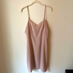 NWT Aritzia Wilfred Light Dusty Pink Slip Dress, Size 8